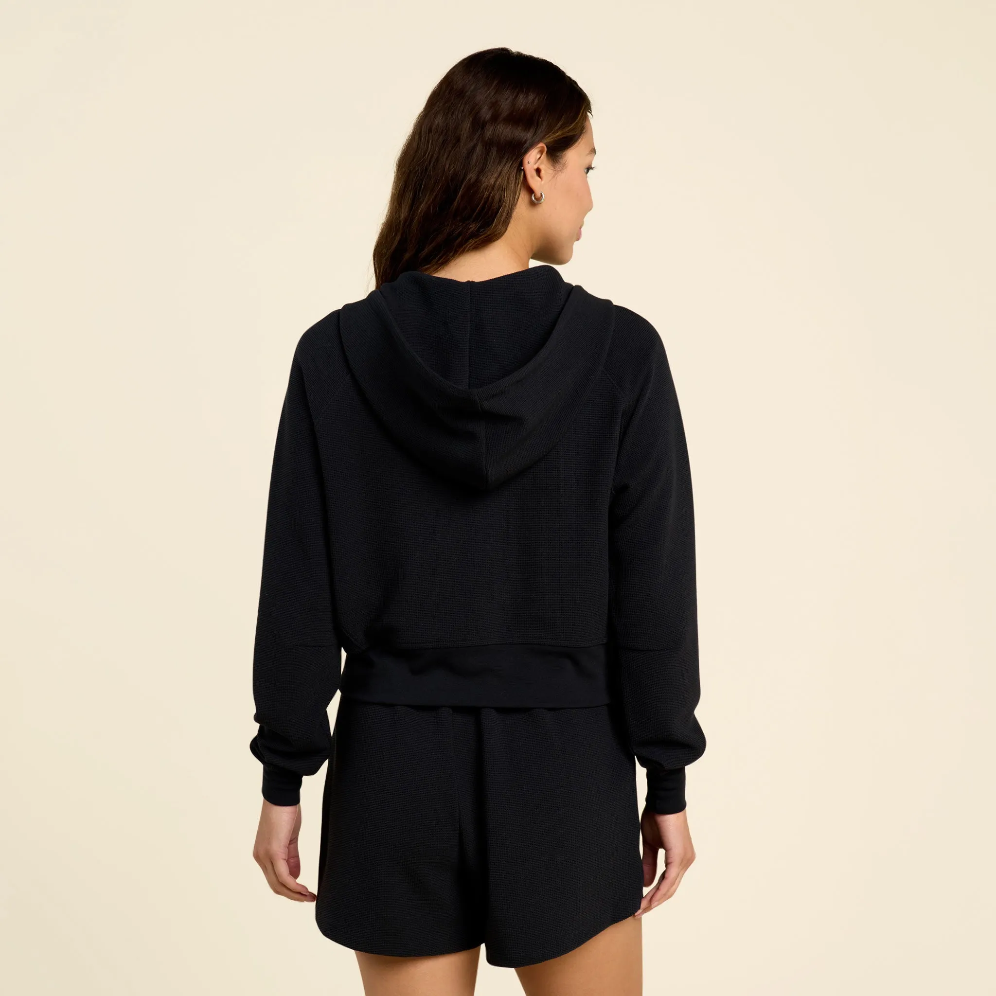 Sporty Waffle Zip Up