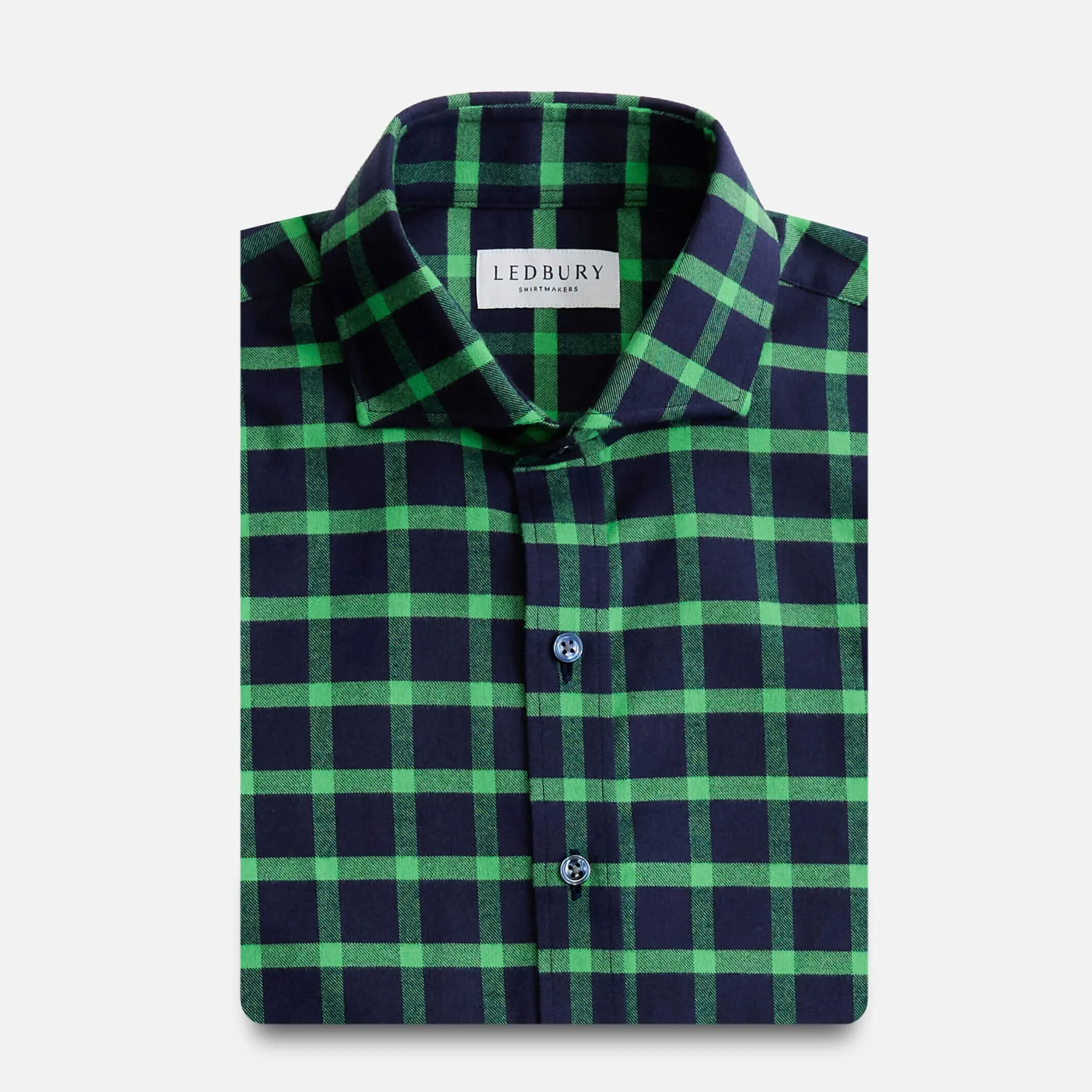 The Bright Green Leavitt Flannel Custom Shirt