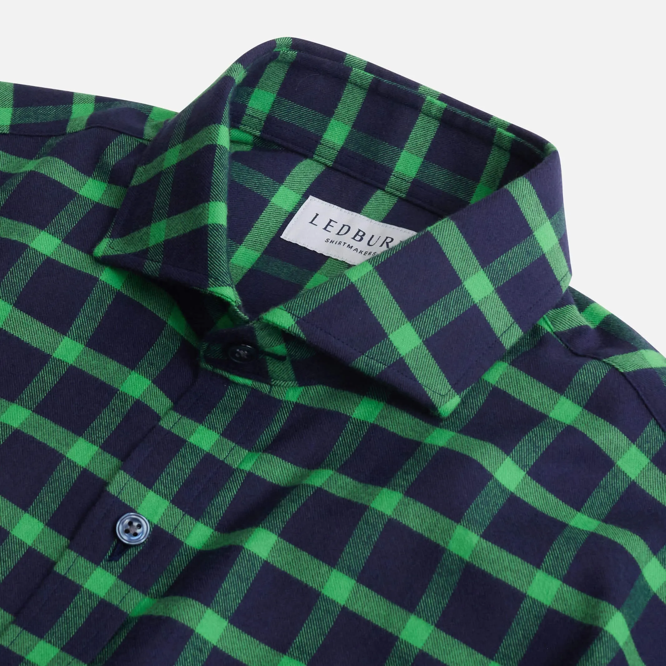 The Bright Green Leavitt Flannel Custom Shirt