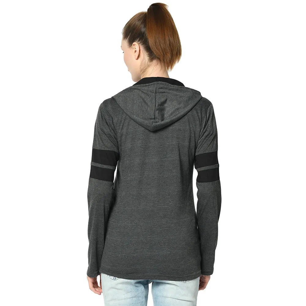 Vimal Jonney Grey Color Full Sleeve Tshirt For Women