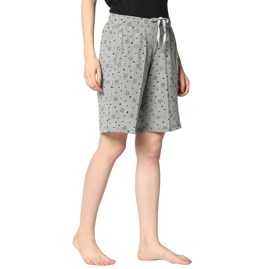 Vimal Jonney Grey Shorts For Women's