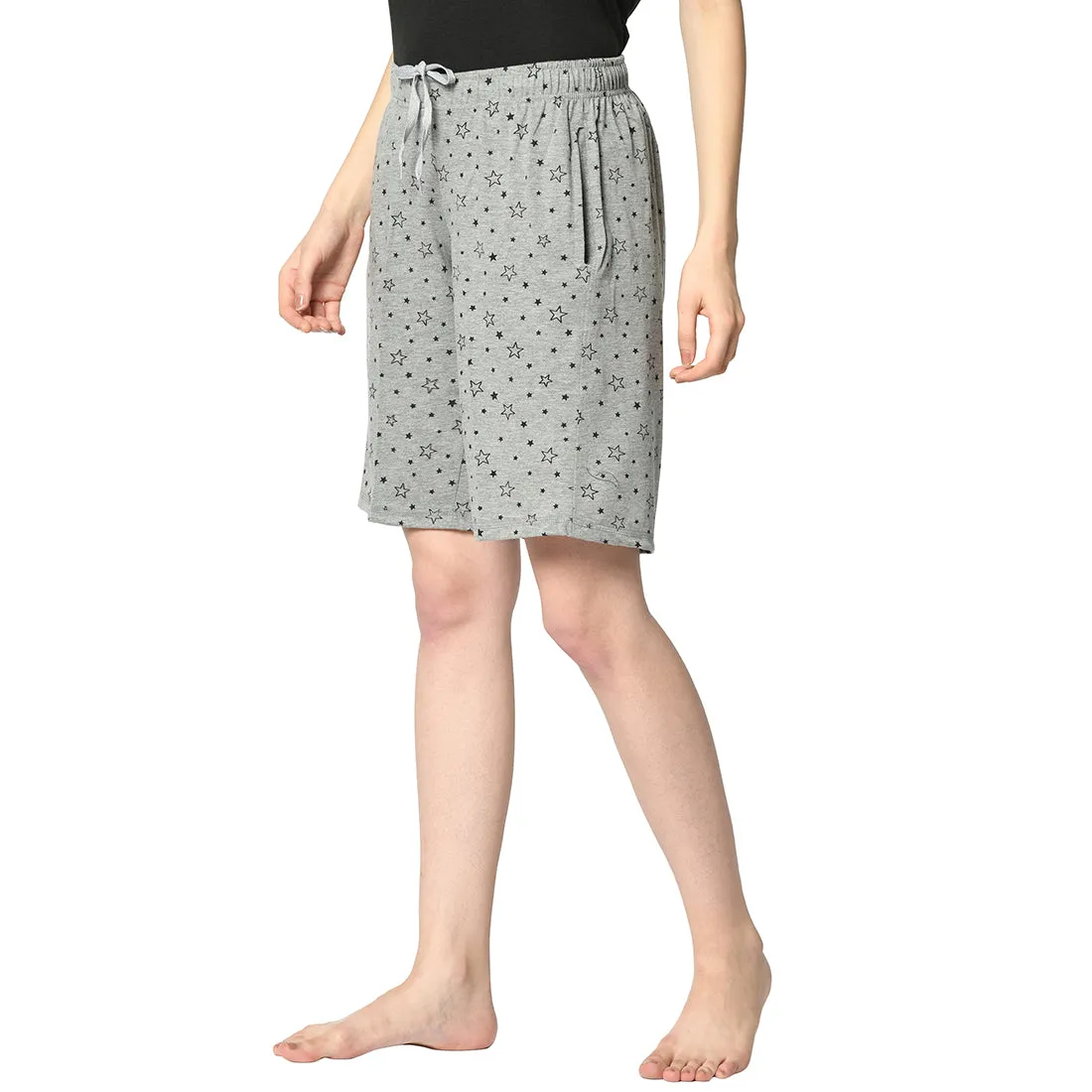 Vimal Jonney Grey Shorts For Women's