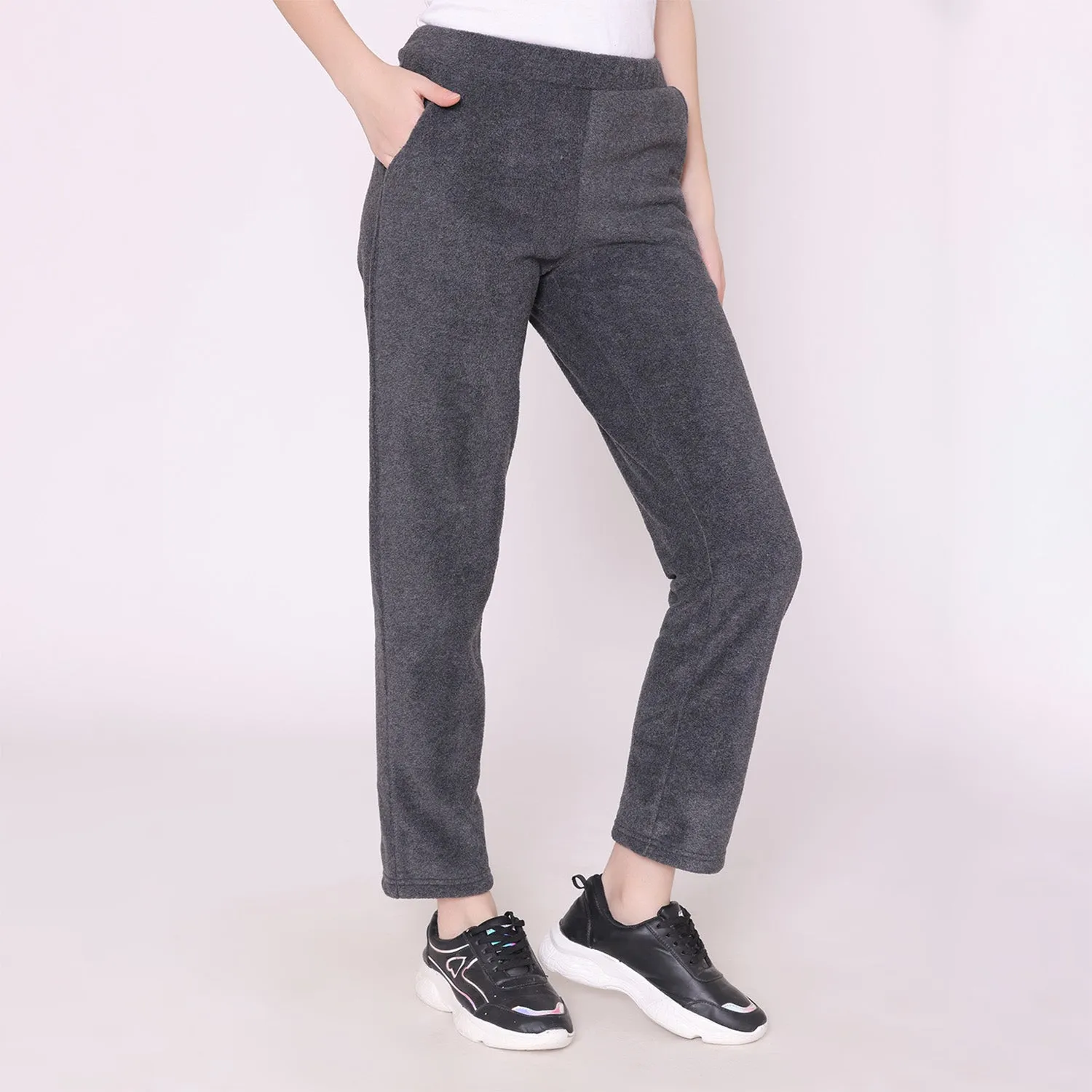 Women's Polar Track Pants - Anthra