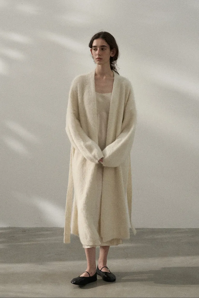 Wool blend Yak soft versatile long cardigan | 3 color